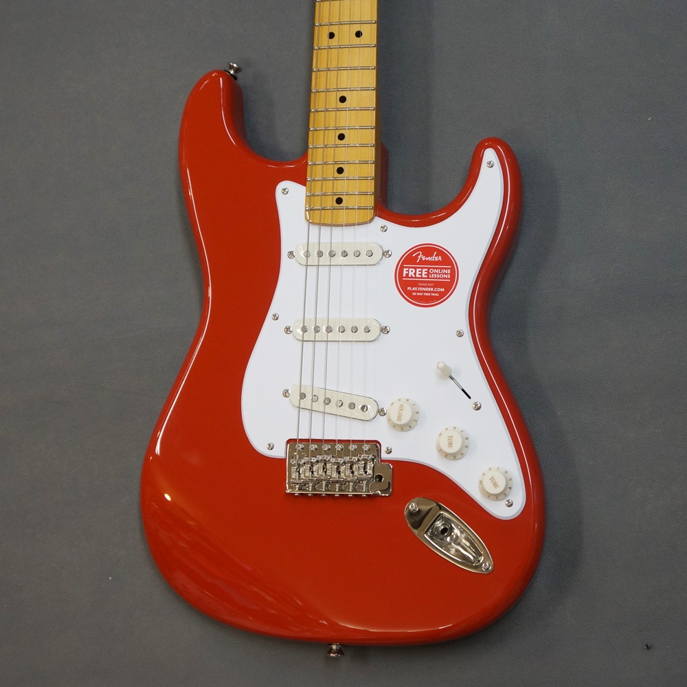 Squier Classic Vibe Stratocaster Maple Fingerboard FRD 【Fiesta Red】 / 楽器屋BOW オンラインストア